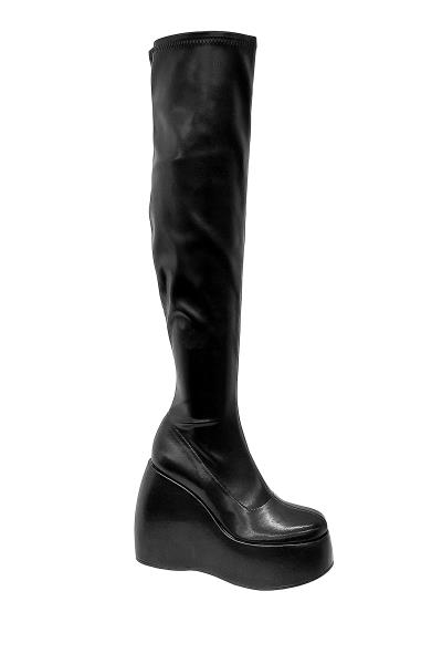 HIGH LEG WEDGE BOOTS 12 PAIRS
