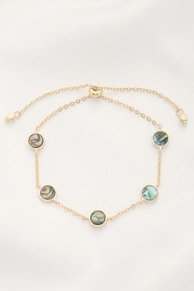 Mother of Pearl Bead Slide Bracelet
