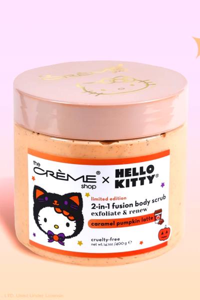 HELLO KITTY FUSION BODY SCRUB CARAMEL PUMPKIN LATTE