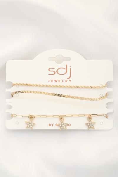 SODAJO Star Charm Assorted Bracelet Set