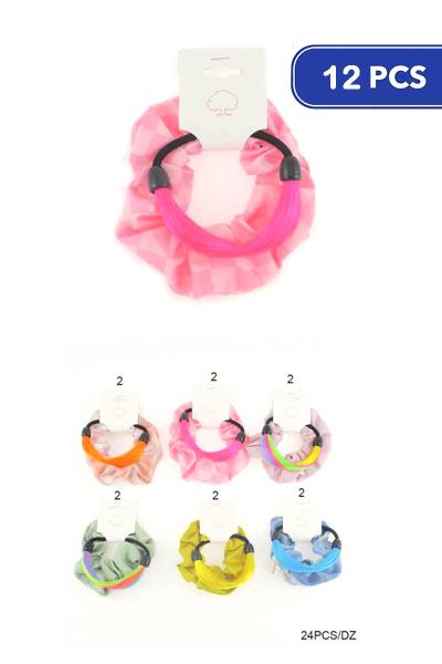 Hair Tie Scrunchies (12 Units)