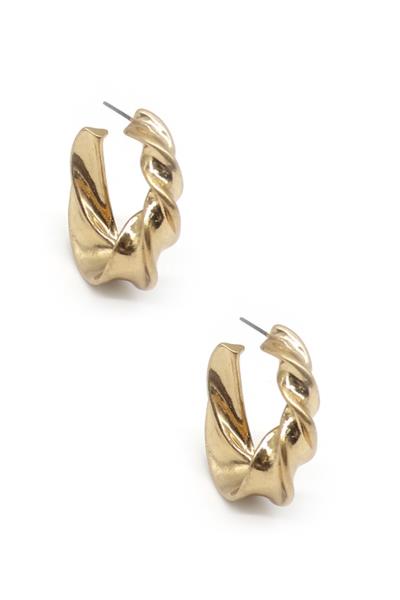 Gold Plated Hoop Hypoallergenic Titanium Earring