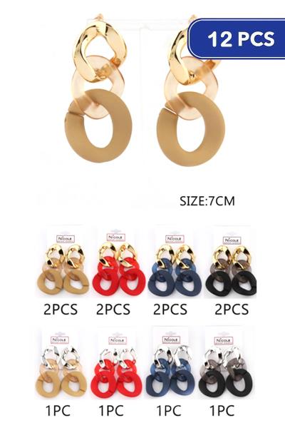 Color Link Earring (12 Units)
