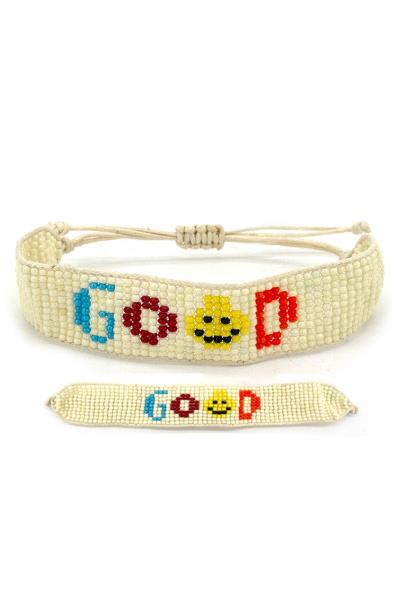 Good Seed Bead Adjustable Bracelet