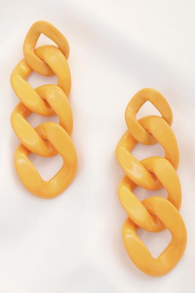 CURB LINK DANGLE EARRING