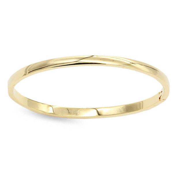 Lined Metal Bangle Bracelet