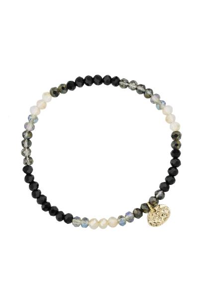 Metal Glass Ombre Stretch Bracelet
