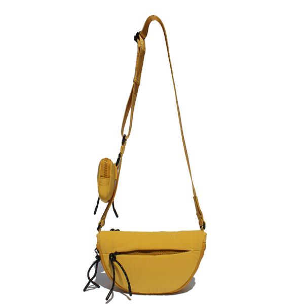 2IN1 SMOOTH CURVE ZIPPER CROSSBODY BAG WITH COIN PURSE SET