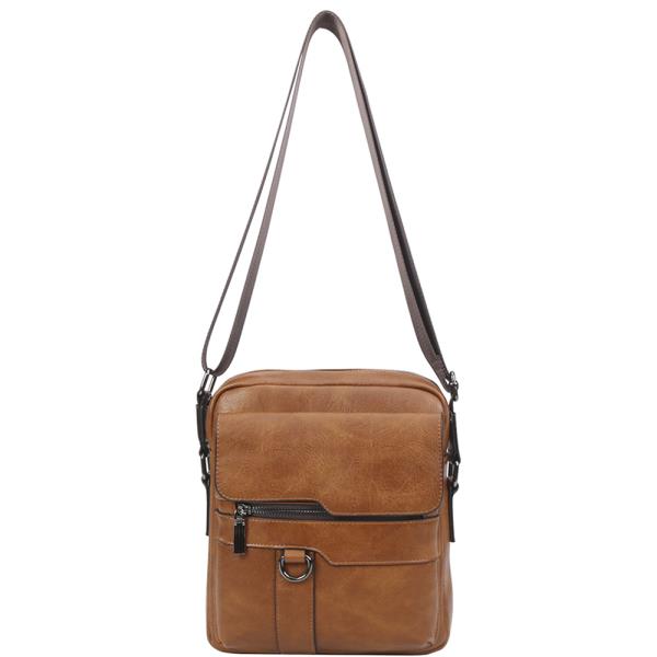 Zipper Design Crossbody Bag