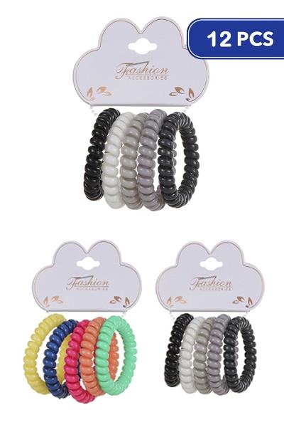 Hair Spiral Tie Set (12 Units)
