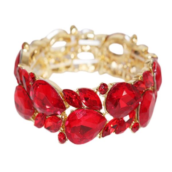 Teardrop Crystal Stretch Bracelet