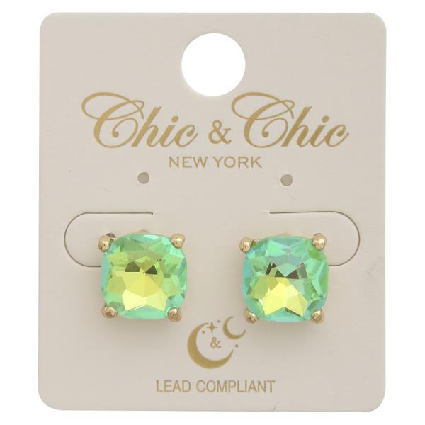 CRYSTAL STUD EARRING