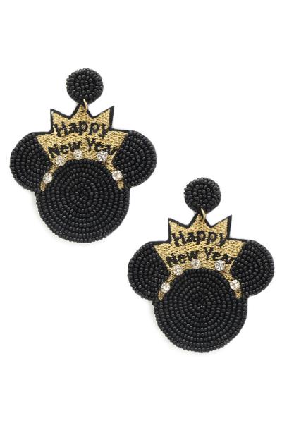 "Happy New Year" Earring