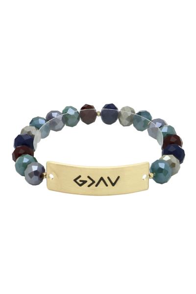 Inspirational Glass Bracelet
