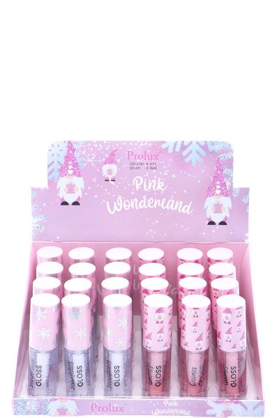 PROLUX PINK WONDERLAND LIP GLOSS 24 PCS