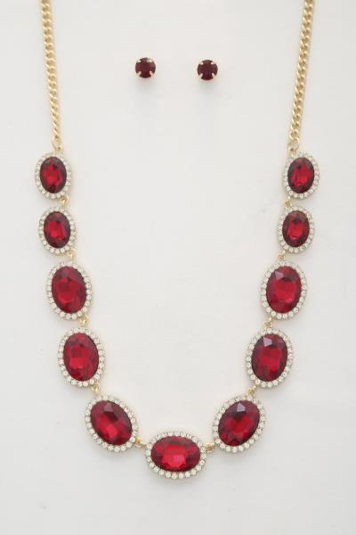 Teardrop Crystal Necklace