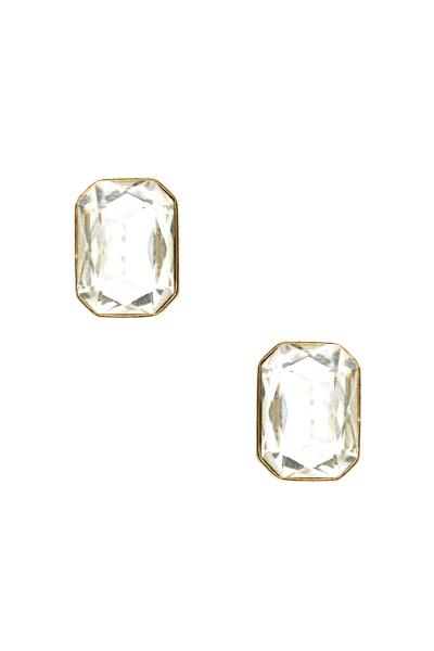Emerald Crystal Post Earring