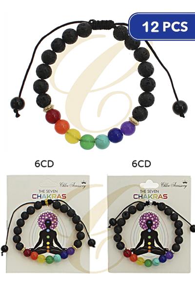 Chakras Bead Bracelet (12 Units)