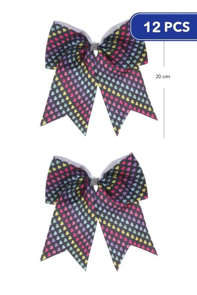 Heart Hair Bow (12 Units)