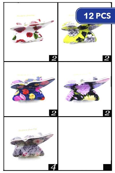 Butterfly Hair Claw (12 Units)