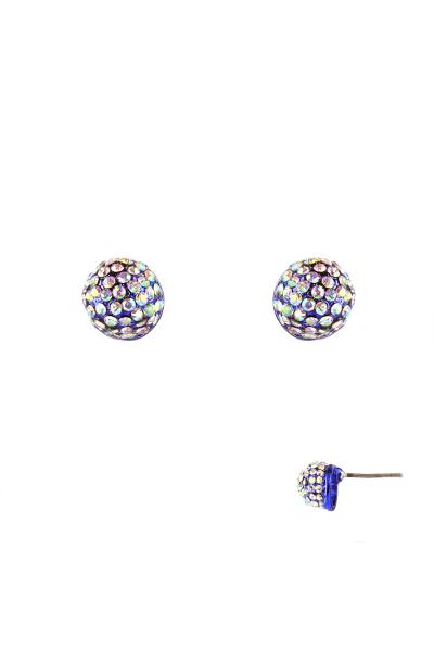 Rhinestone Aluminum Coating Post Earring