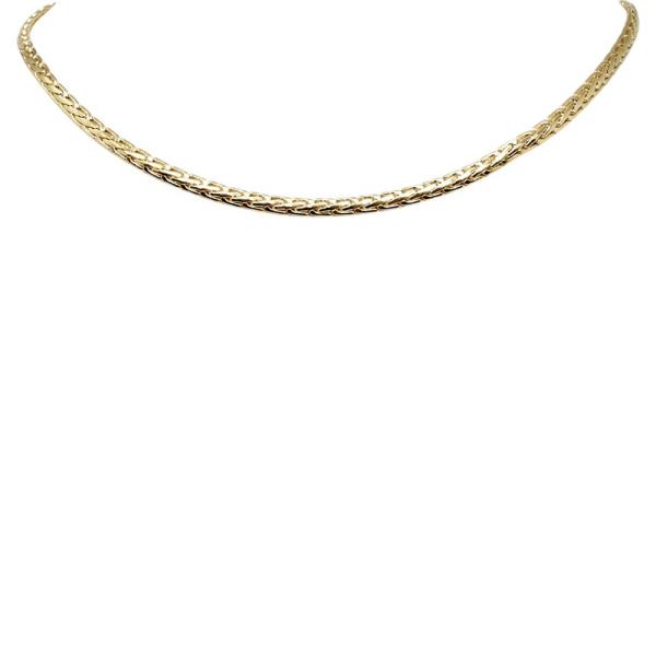 Wheat Link Metal Necklace