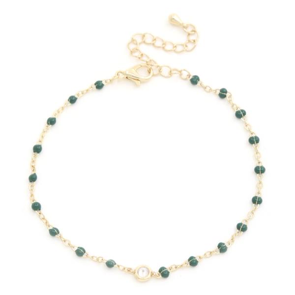 Dainty Crystal Beaded Bracelet