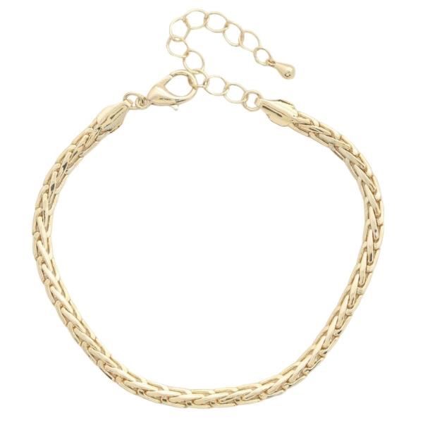 Wheat Link Metal Bracelet