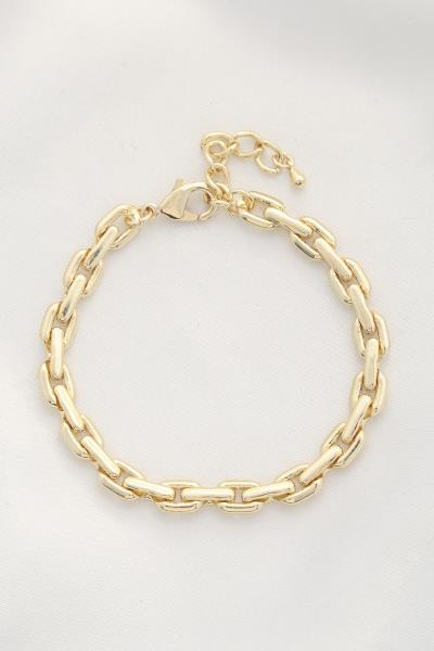 Oval Link Metal Bracelet