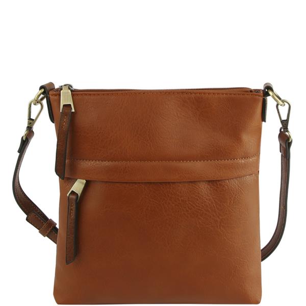 Smooth Zipper Crossbody Bag