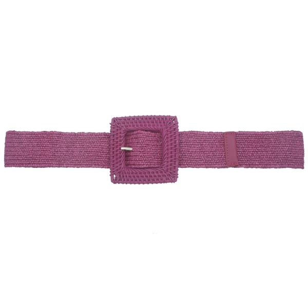 SQUARE RATTAN DTM ELASTIC STRAW BELT