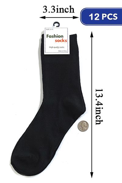 Plain Socks (12 Units)