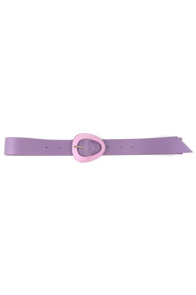 SMOOTH OVAL BUCKLE BELT