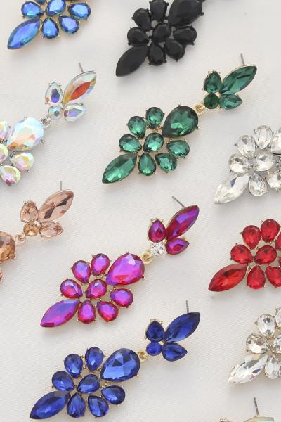 Teardrop Marquise Rhinestone Dangle Earring