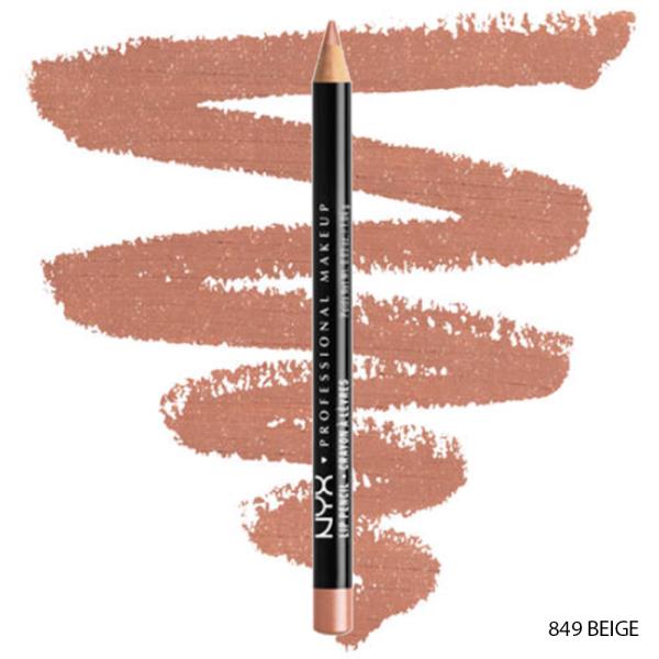 NYX NEUTRAL LOOKING LONG WEAR SLIM LIP LINER PENCIL (3 UNITS)