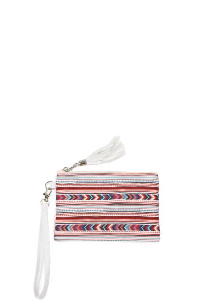 Aztec Print Wallet W Wristlet