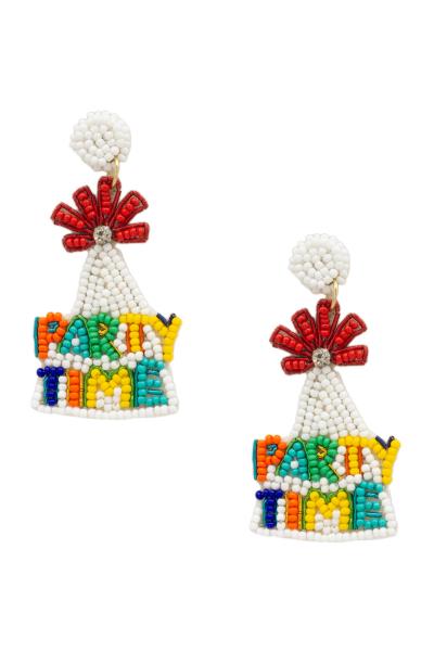 Seed Bead Party Time Dangle Earring