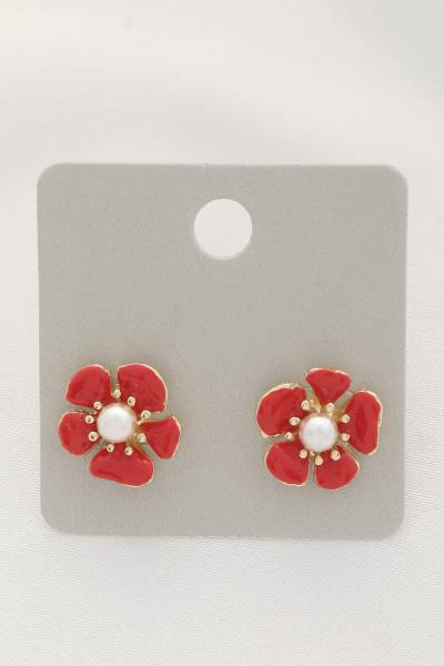 Flower Metal Stud Earring