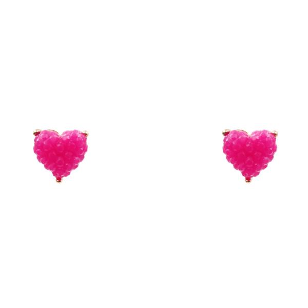 Valentines Day Heart Stud Earring