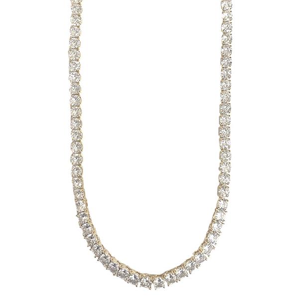 Rhinestone Cubic Zirconia 5mm Tennix Necklace