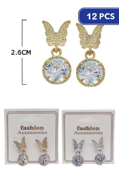 Butterfly Stone Dangle Earring (12 Units)