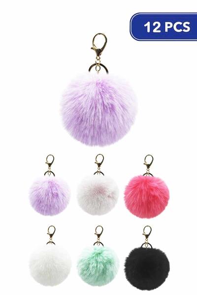 Pompom Key Chain (12 Units)