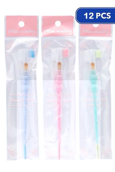 MISS MISTERY BEAUTY DUAL ENDED BROW BRUSH (12 UNITS)