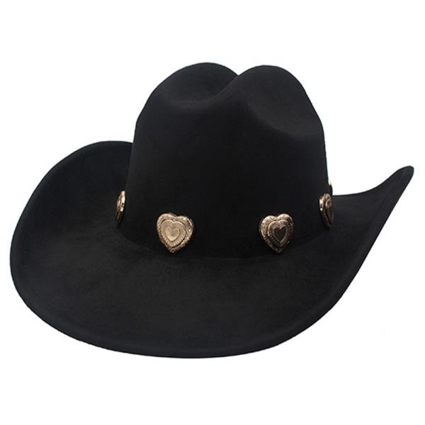 Western Heart Studded Fedora