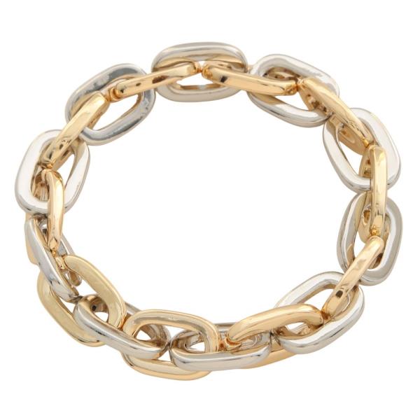 Oval Link Metal Bracelet