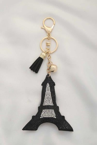 RHINESTONE EIFFEL TOWER KEYCHAIN