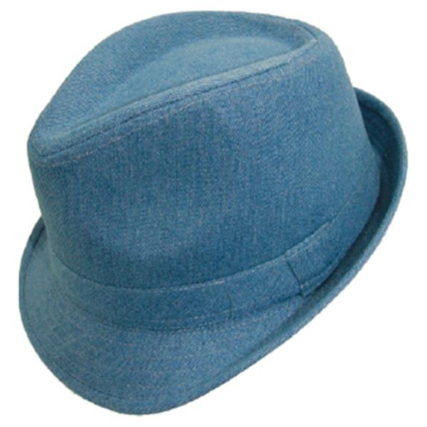 FASHION DENIM FEDORA HAT