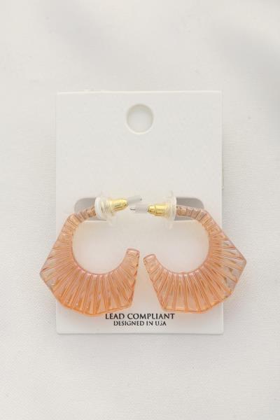 Transparent Geometric Shape Earring