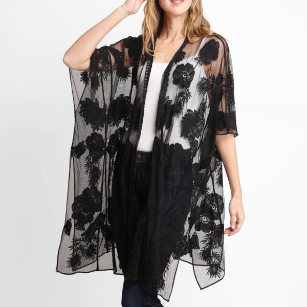 FLORAL LACE COVER-UP