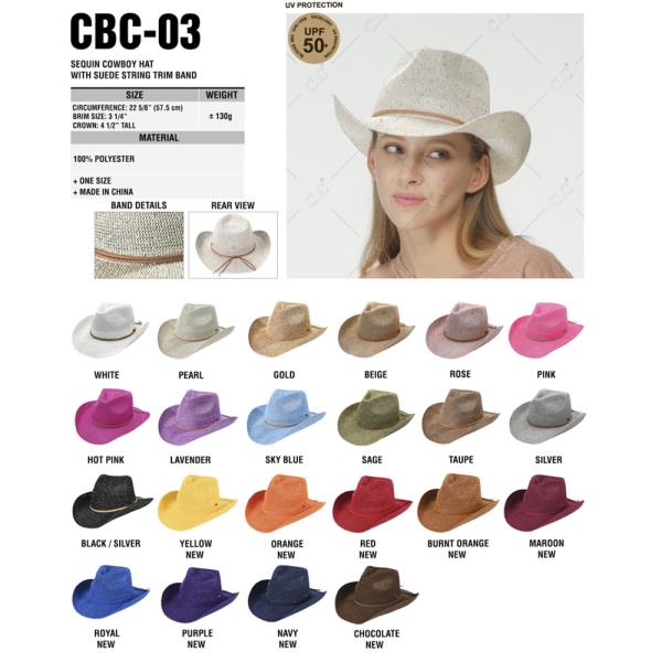 CC SEQUIN COWBOY HAT